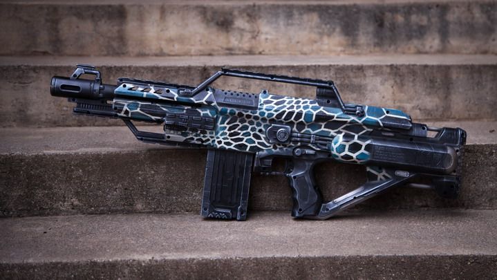 老e发身器,nerf发射器,科幻装备,科幻道具,电影道具