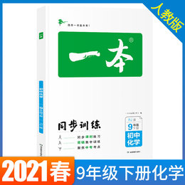 2021春一本初中化学九年级同步训练下册 人教版 初中生中考化学辅导练习题 初三9年级化学下册题库教辅书籍总复习资料 正版