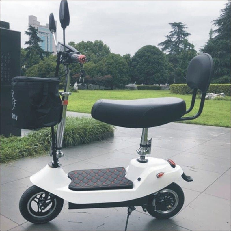 大海豚款两轮电动车成人女士小型轻便代步车可折叠可放小车后备箱