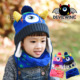 韩国DEVILWING小恶魔儿童帽子秋冬男女童保暖加绒护耳帽围脖套装