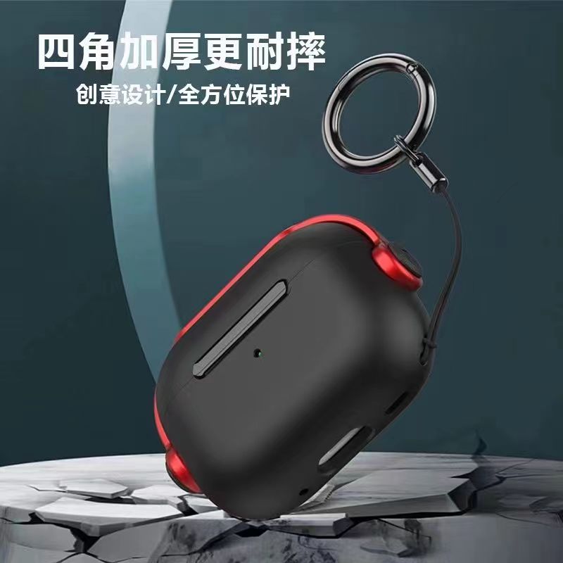 新年2024款音乐小子锁扣苹果AirPods Pro2蓝牙耳机壳保护套苹果123代耳机套