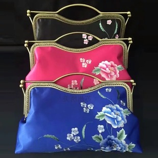 prada165出品 蘇繡手拿包絲綢刺繡單肩手提 繡花晚宴包出國特色禮品 旗袍唐裝包 prada165代工