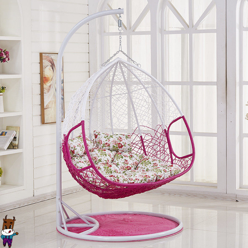 吊篮藤椅单人室内家用阳台懒人吊蓝成人欧式公主秋千摇篮鸟巢吊椅