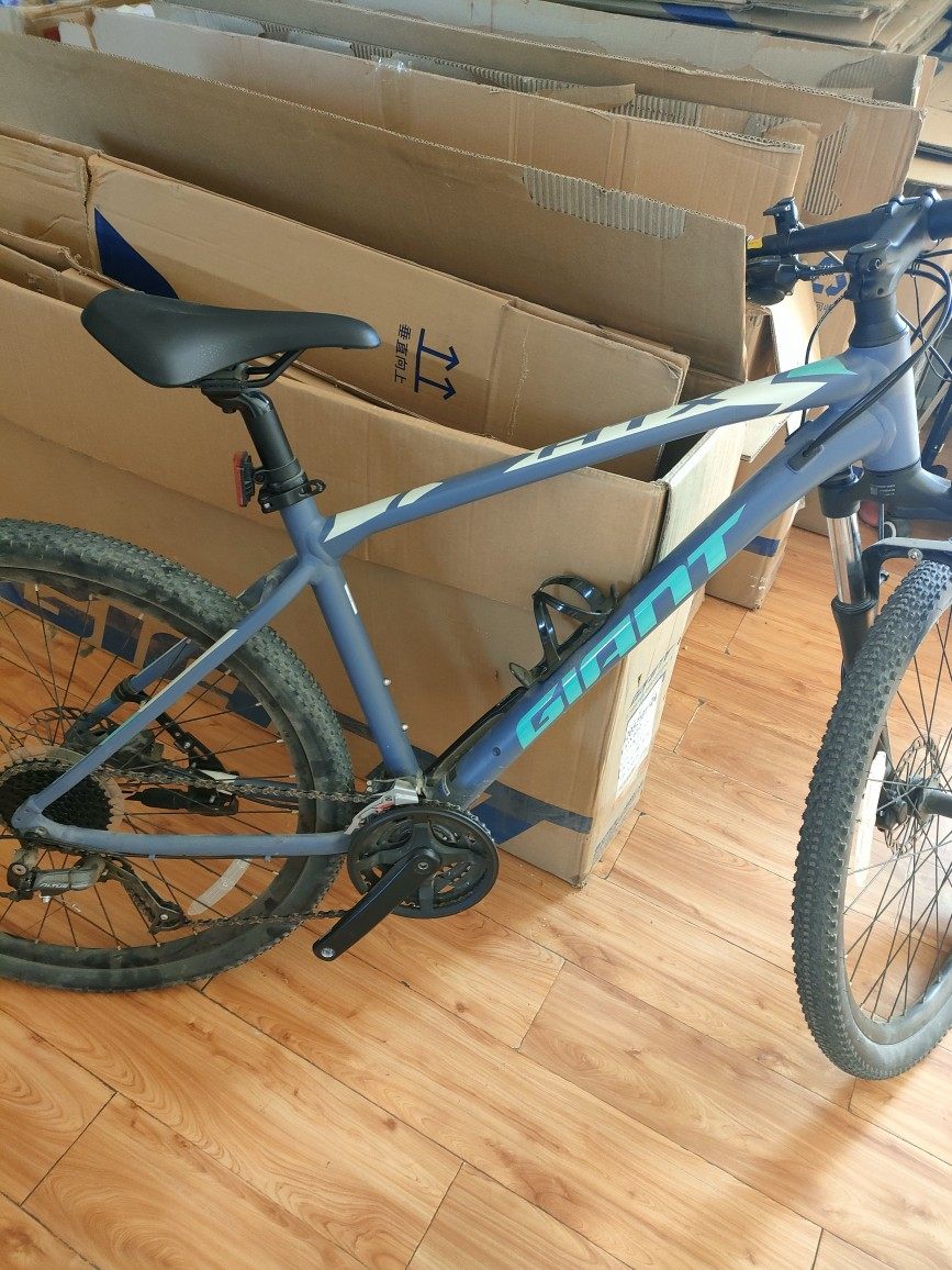 二手捷安特atx830山地车自行车m码车架禧玛诺变速套件可以app过户