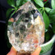 高端赫尔基蒙天然水胆流沙闪灵钻彩虹城堡白水晶双尖原石矿物标本