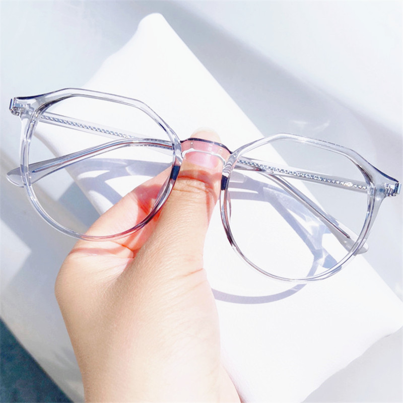 复古椭圆眼镜框女个性猫耳金丝边眼镜近视超轻可配金属网红90069