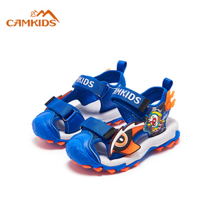 camkids小骆驼儿童包头凉鞋卡通男童小童防滑软底轻便框子沙滩鞋