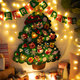 圣诞节礼物装饰圣诞树壁挂件儿童不织布艺手工diy制作创意材料包