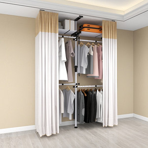 钢架金属衣柜图片