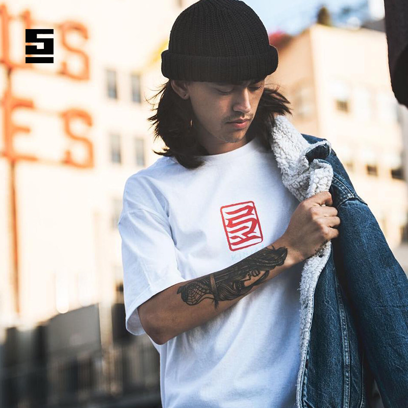 新品kinjaz官方正品护符t恤 精美印花纯绵男女舞蹈嘻哈