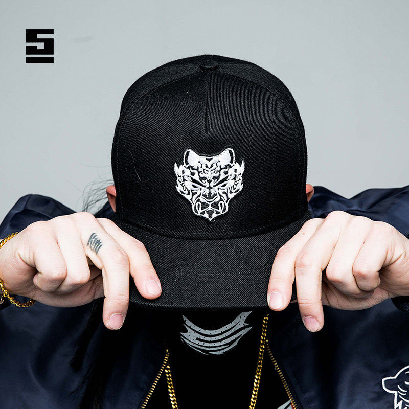 新品kinjaz【王嘉尔同款】官方正品虎面帽子 街头舞蹈