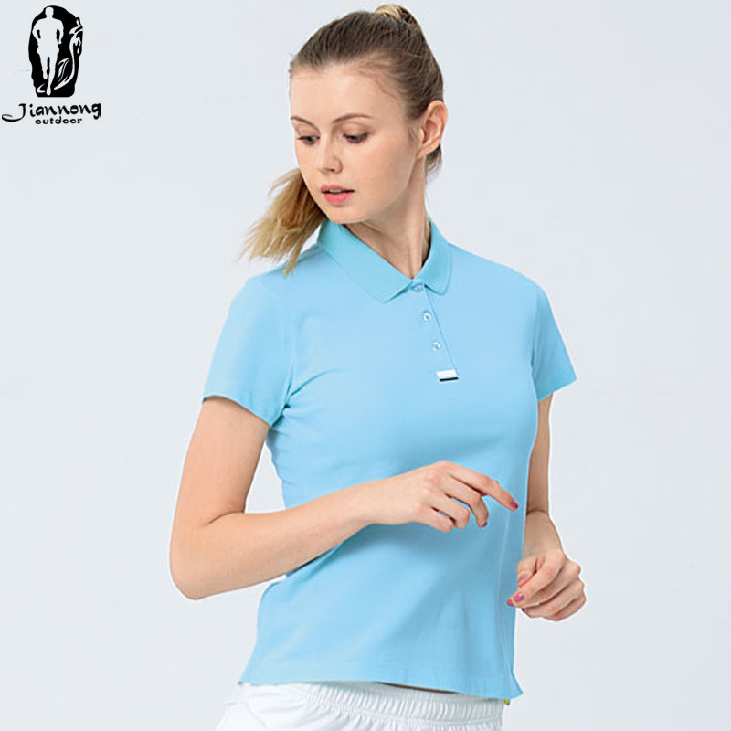 北京建侬体育男女新款户外运动服 翻领透气短袖商务t恤 3333 3334