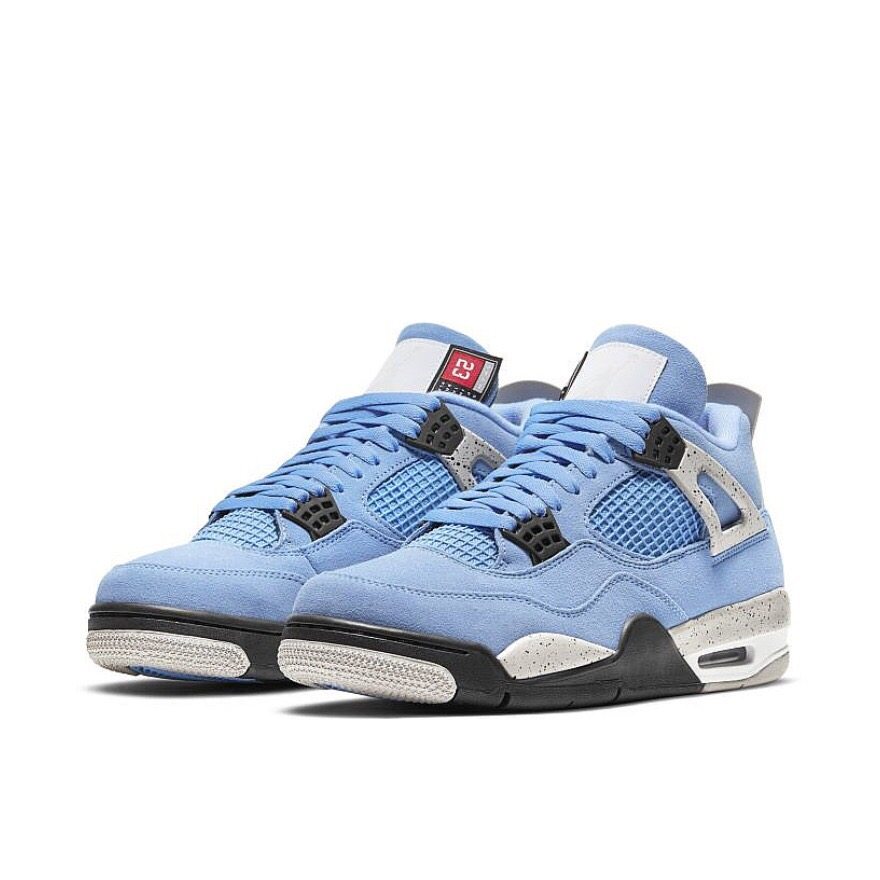 小琦鞋柜 air jordan 4 aj4 北卡蓝 大学蓝 麂皮 小ts ct8527-400