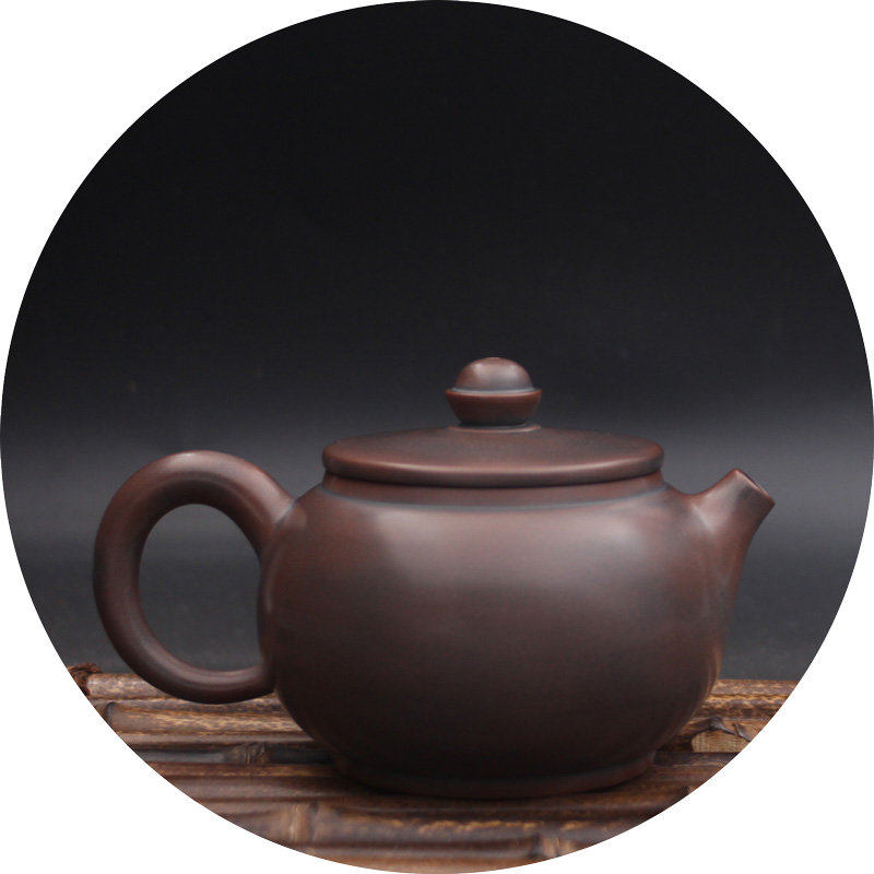【行走树】素身聚宝壶纯手工广西特产钦州坭兴陶茶壶中式茶具单壶