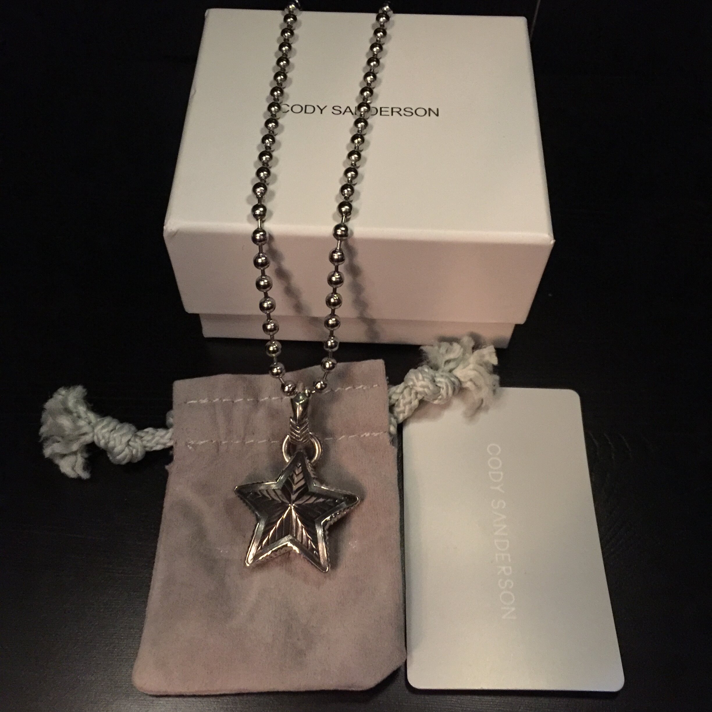 宿主# cody sanderson17ss新款星星吊坠 项链 镂空星 吴亦凡同款