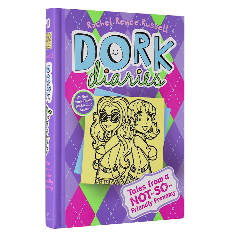 【预售】英文原版 Dork Diaries 11 Tales from a Not So Friendly Frenemy 女版小屁孩朵拉日记 表达写作课外阅读儿童书籍