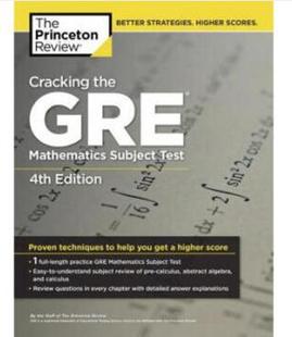 【预售】英文原版 Cracking the GRE Mathematics Subject Test GRE考试数学科第四版 考试策略技巧快乐学习书籍