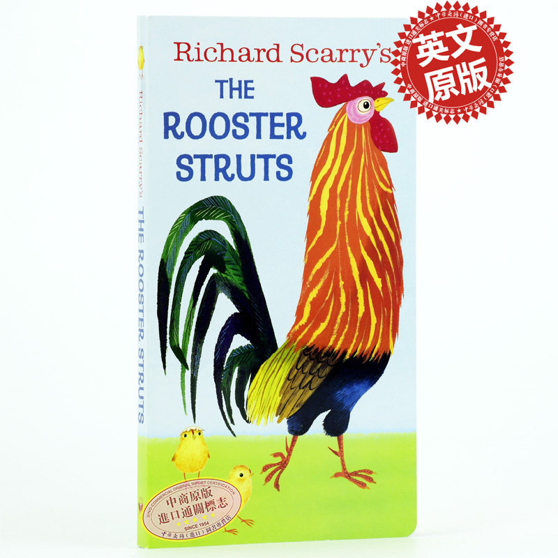 中商原版英文原版richardscarrystheroosterstruts快乐的公鸡