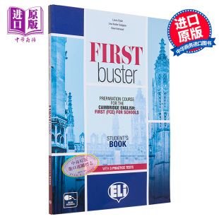 ELI 剑桥FCE考试备考课程 学生书+3张音频CD+答案FIRST BUSTER SB with 3 Audio CDs英文原版 教辅用书 语法词汇【中商原版】