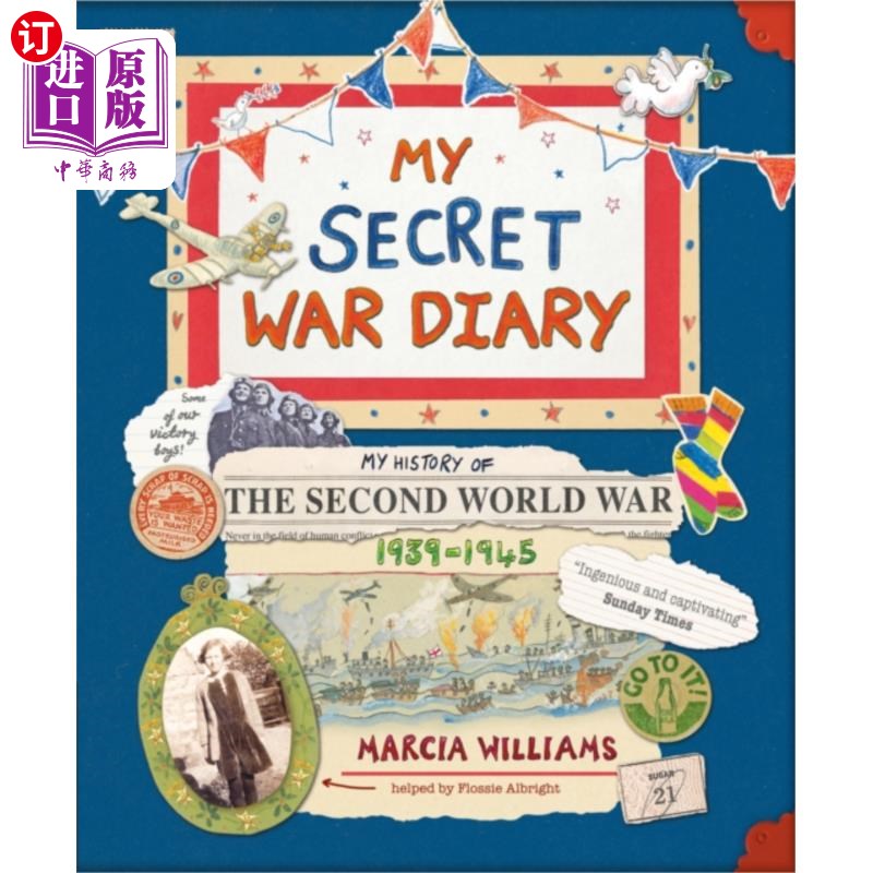 海外直订My Secret War Diary, by Flossie Albright 弗洛西·奥尔布赖特的《我的秘密战争日记》