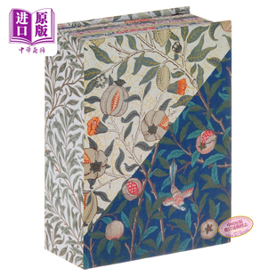 现货 威廉莫里斯明信片 100张花纹明信片套盒 进口艺术 WILLIAM MORRIS 图案素材产品设计碎花服装设计 V&A纹样系列【中商原版】