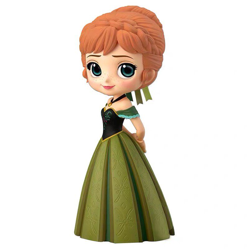 qposket公仔 迪士尼公主人偶摆件玩具冰雪奇缘可爱公仔 安娜加冕礼