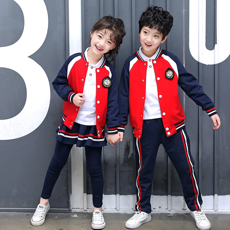 小学生校服深圳校服裤儿童班服幼儿园园服秋季运动会学院风套装