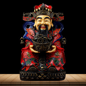 纯铜财神爷佛像图片