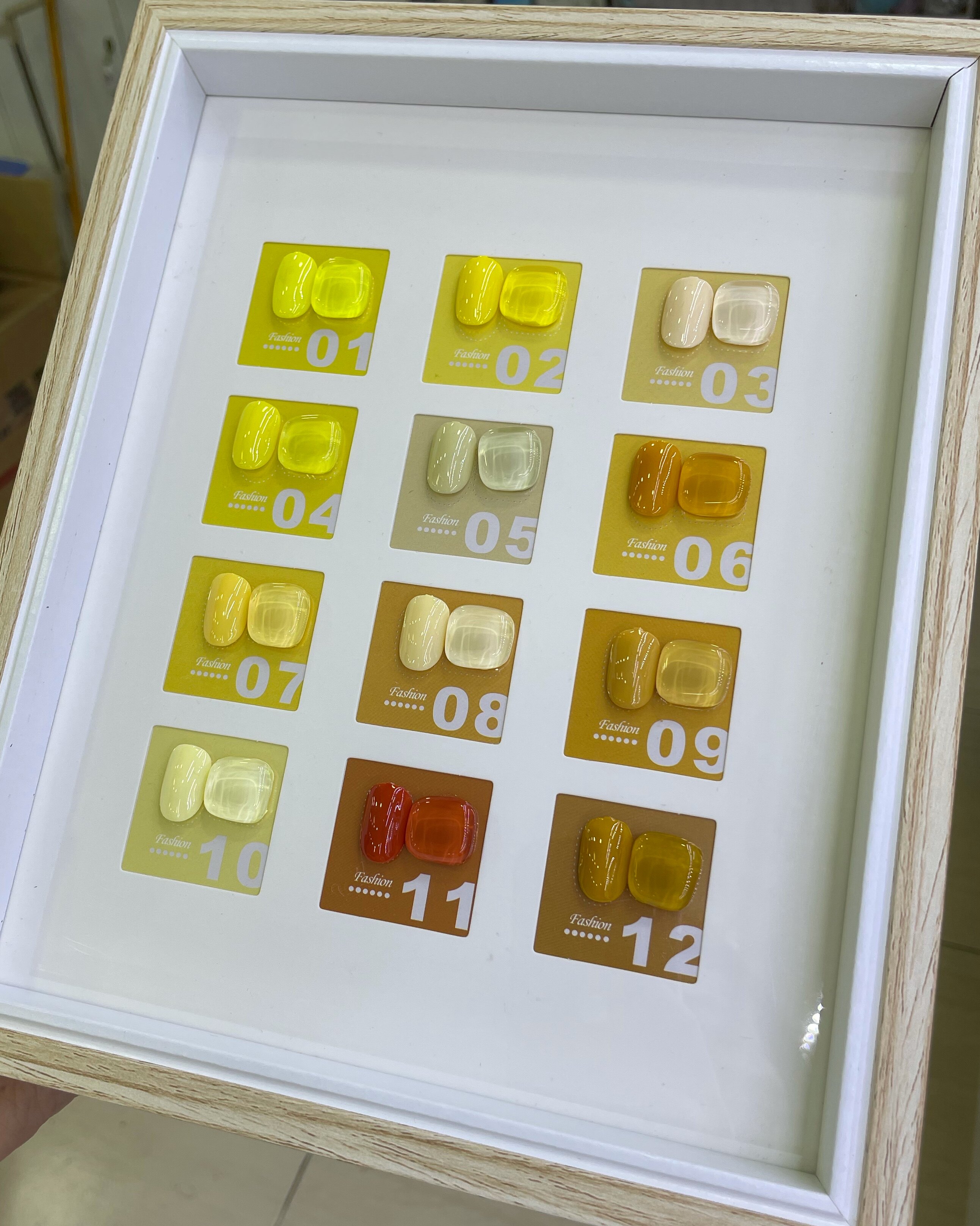 漫诺美甲a15姜黄色12色小套系甲油胶柠檬黄姜黄色荧光黄美甲店用