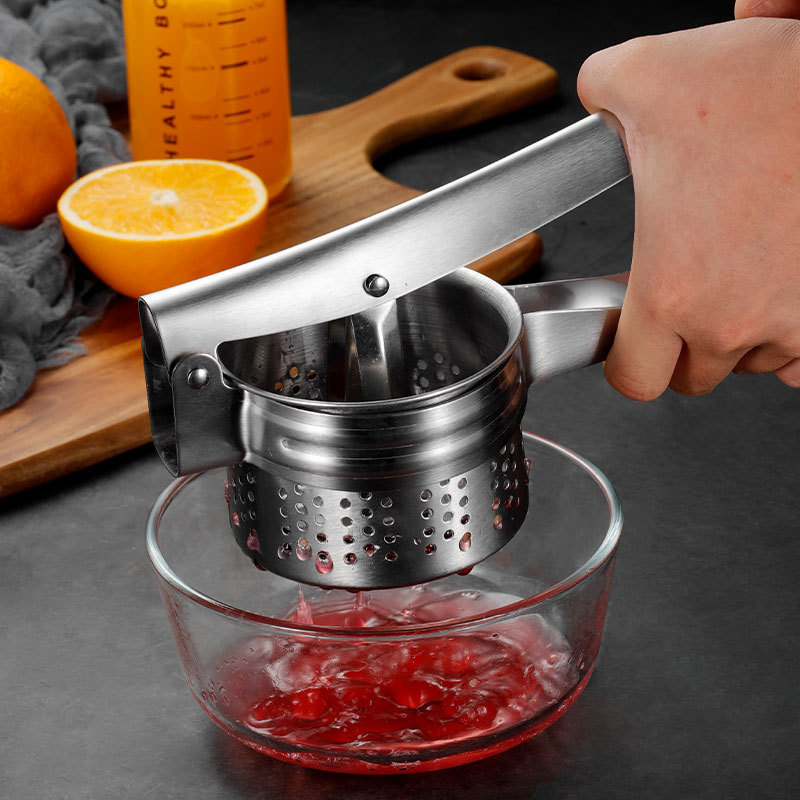 手动榨汁器不锈钢水果压果汁机商用橙子压榨器摆摊石榴汁挤压神器