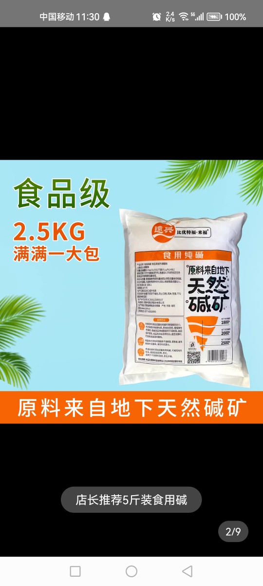 远兴食用碱食品级纯碱面碱粉除酸做包子碳酸钠清洁去油污家用