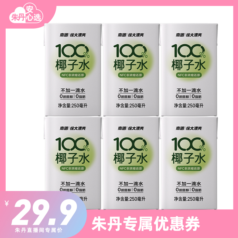 南国海南食品椰子水250ml*12