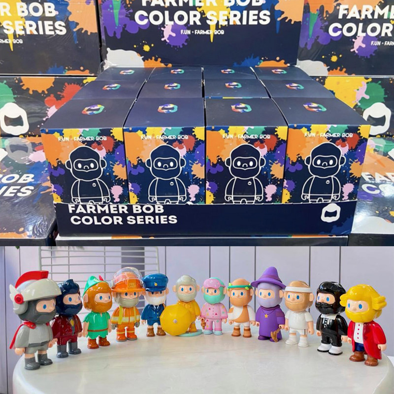 farmer bob 3男友bob三代盲盒色彩系列雨衣睡衣邮差骑士手办潮玩