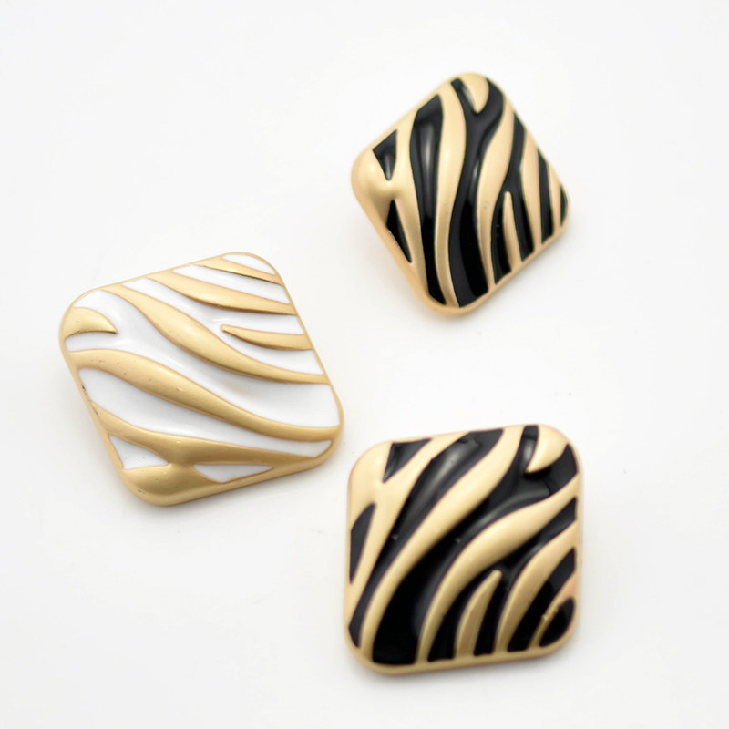 dsg新品波纹方形纽扣男女大衣外套金属扣子创意纽扣个性纽扣包邮