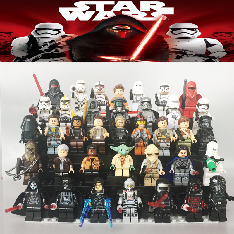 兼容乐高星球大战7人仔第一秩序白兵凯洛伦黑武士拼装积木人玩具