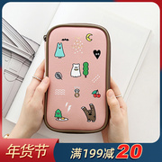 Wenwu Korean stationery GMZ cute cartoon student big stationery bag pencil bag handmade bag travel passport storage bag