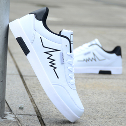 18春季新款小白鞋子男板鞋韩版百搭白色休闲