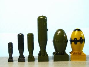 沙皇大伊万核弹氢弹小男孩胖子原子弹模型摆件玩具树脂塑料定制