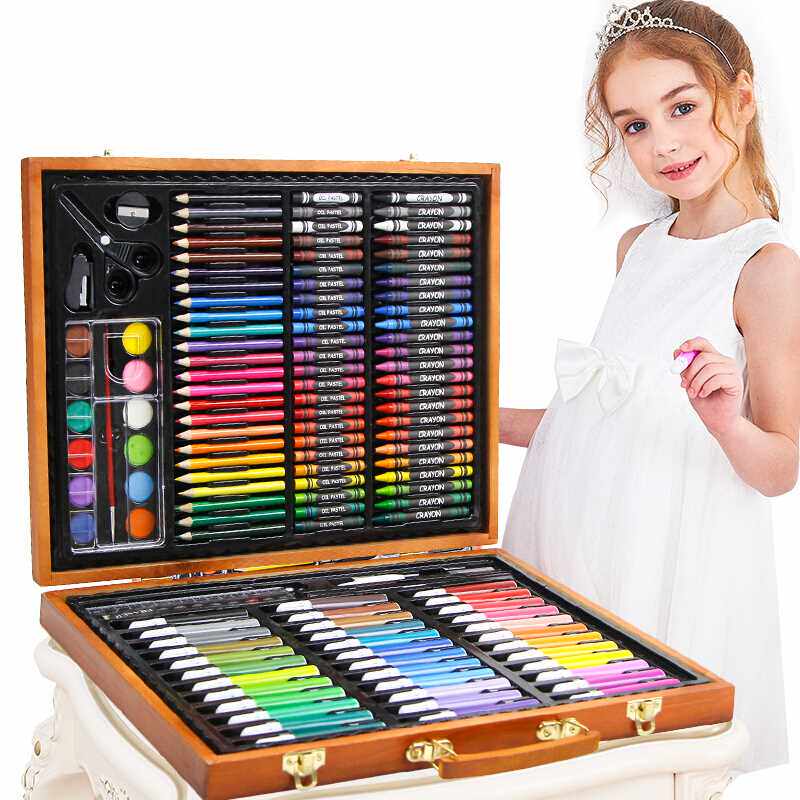 水彩笔套装儿童绘画套装蜡笔彩色铅笔涂鸦画画工具小朋友礼品画具