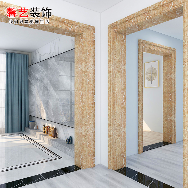 大理石门套包边门框线条卧室门套框石材阳台垭口套入户门框定制
