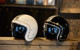 台湾Feture雕虎头盔复古Vespa海鸟电动踏板骑行男女通勤3/4半盔