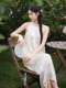 新中式连衣裙2024夏季高级感国风气质复古盘扣宽松连衣裙性感长裙