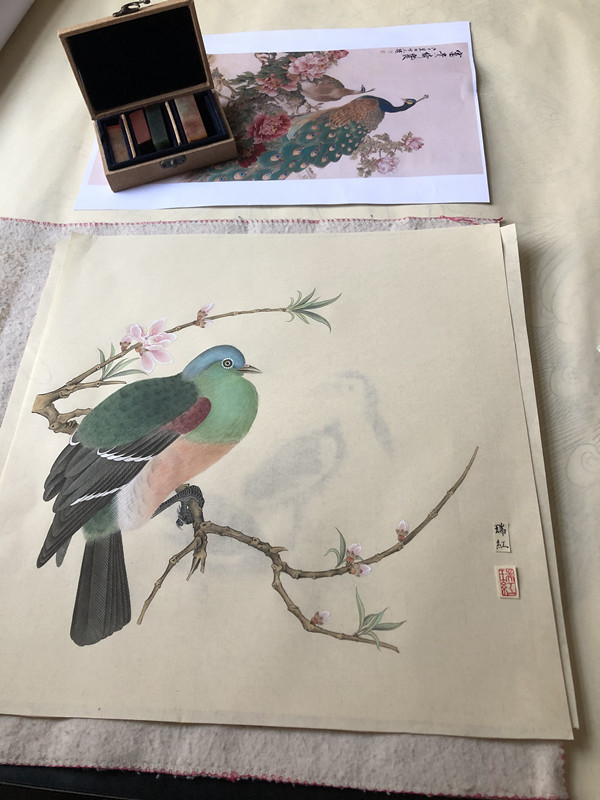 国画花鸟客厅装饰画宣纸代画精品成品字画工笔画——郭瑞红书画工作室