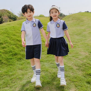 新款幼儿园园服六一毕业服运动服小学生校服夏装纯棉套装儿童班服