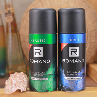 Romano罗曼诺男士止汗香体喷雾150ml24H持久去异味干爽进口2支装