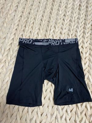 勾缺洗标黑色紧身裤速干运动内裤