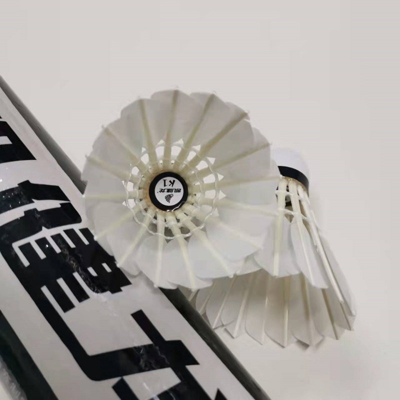 热销凯健龙羽毛球k1耐打稳定鹅毛球软木俱乐部标准比赛训练用球