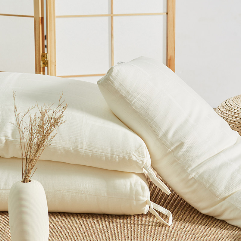 原棉a类母婴级抗菌纯棉大豆纤维枕芯酒店单人成人4874枕头单只装