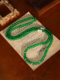 VISING珠宝8mm巴西绿玉髓玛瑙108佛珠珠串项链多种戴法媲美翡翠