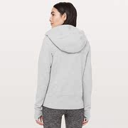 lulu original Scuba same spring and autumn fleece hooded zipper cardigan women's fitness jacket yoga sports jacket